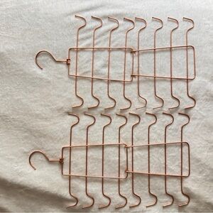 Elegant Copper Gold tank top hangers or bra organizers